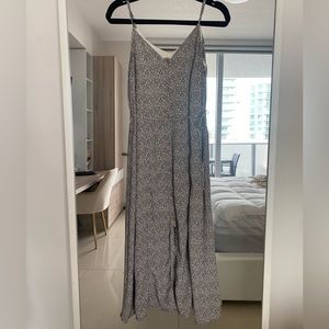 Animal print maxi dress